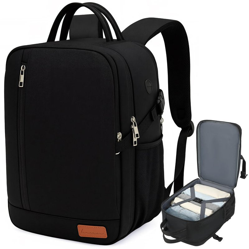 Lossga Travel Backpack, 18x14x8 Spirit Airlines Personal Item Travel Bag, Carry On Backpack Flight Approved, Weekender Bags for Women and Men, Water Resistant Lightweight Travel Backpacks for Business