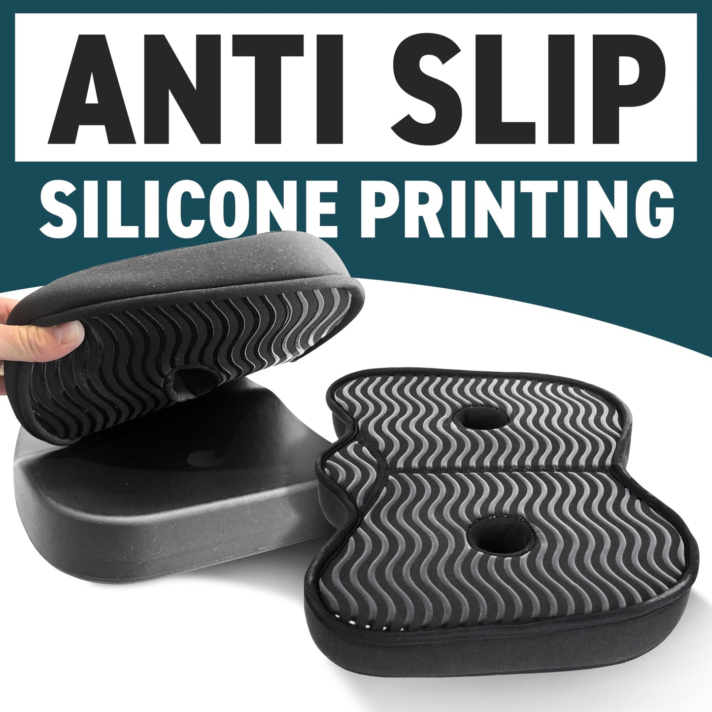 Rowing Machine Seat Cushion Compatible with Concept 2 Rower - Seat Pad for Comfort & Support - Also Fits Hydrow, Peloton & More - Rowing Accessories (Carbon Look)
