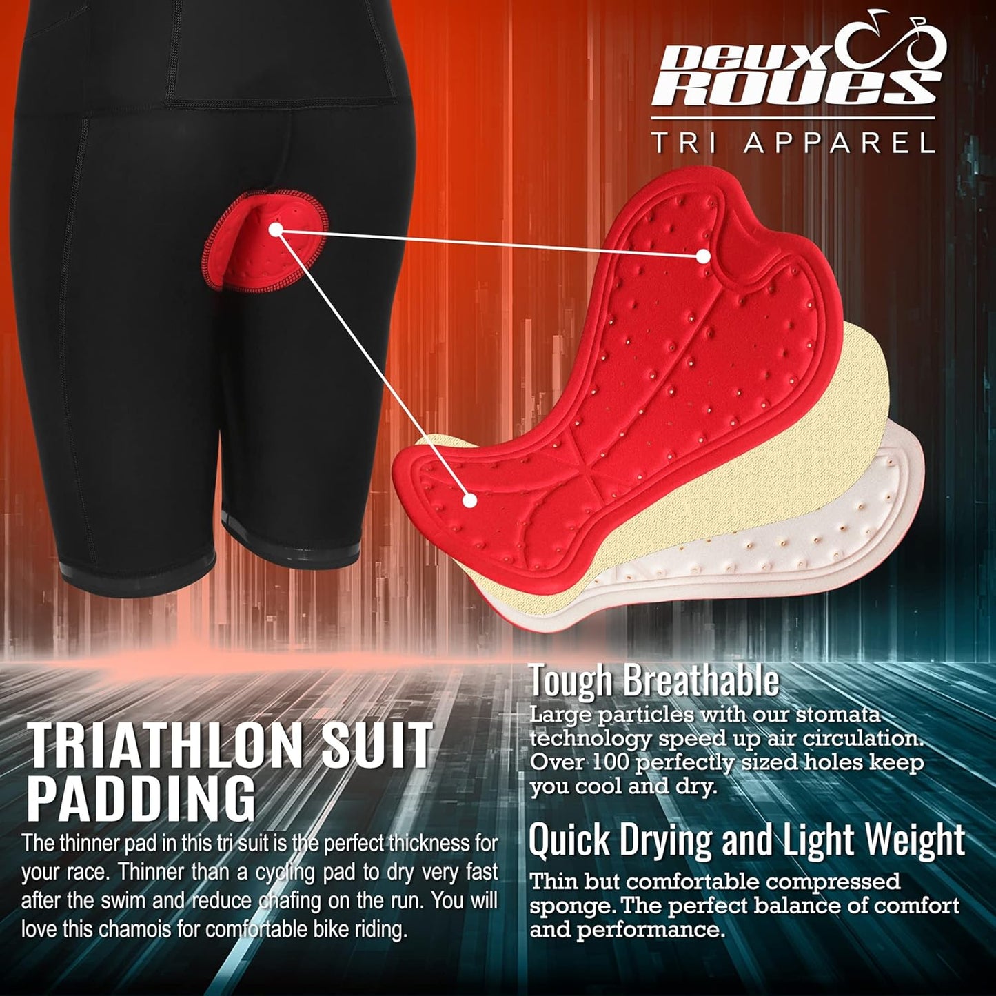Youth Triathlon Suit for Kids | Sleeveless Cycling Skin Suit - Includes Race Bib Belt