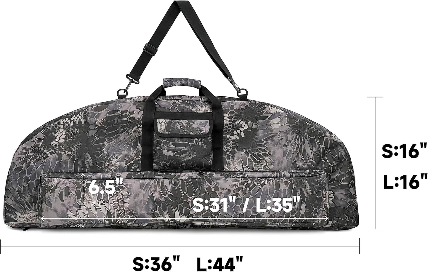Soft Compound Bow Case - Durable Hunting Bow Bag with Adjustable Shoulder & Backpack Straps | Fits 36"/44"