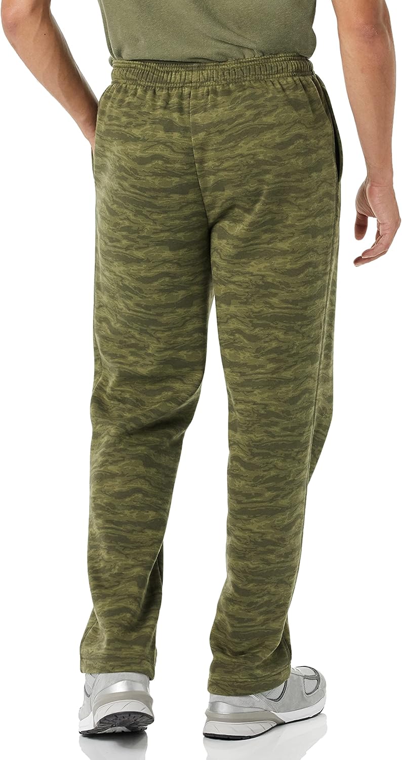 Men's Relaxed Straight Leg Fleece Sweatpants - Comfortable Open Bottom | Big & Tall Sizes Available