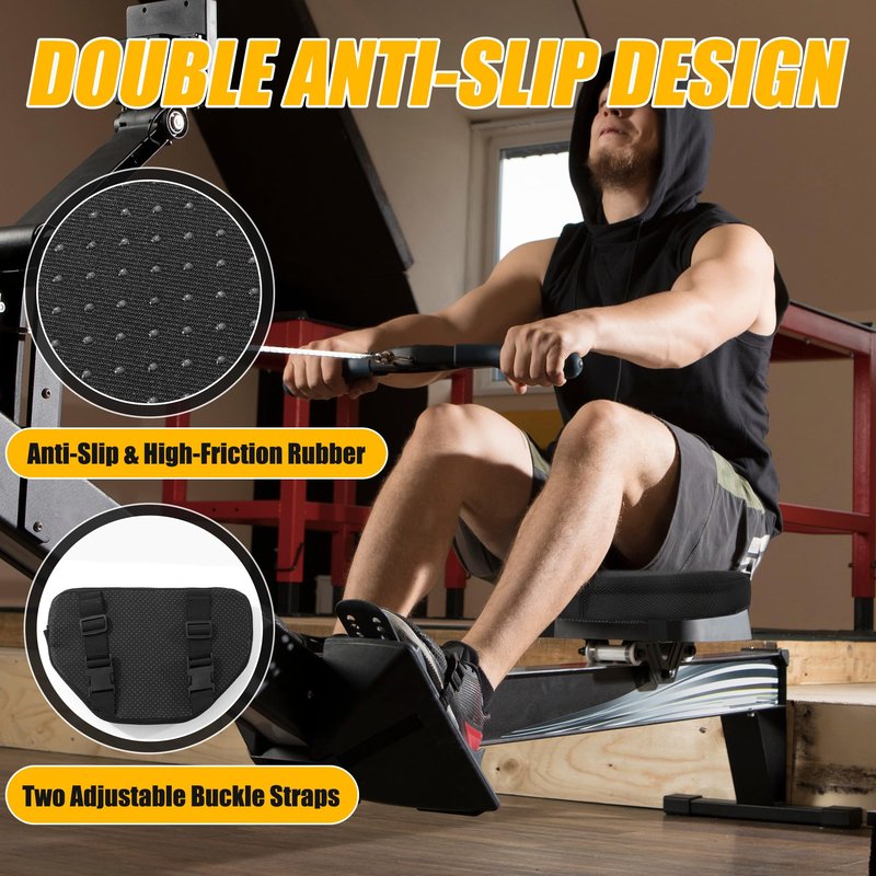 MABOZOO Exercise Bike Seat Cushion, Comfort Recumbent Bike Seat Cushion Stationary Pad with Washable Cover, Foam Rower Mat Pad for Rowing Machine, Bicycle