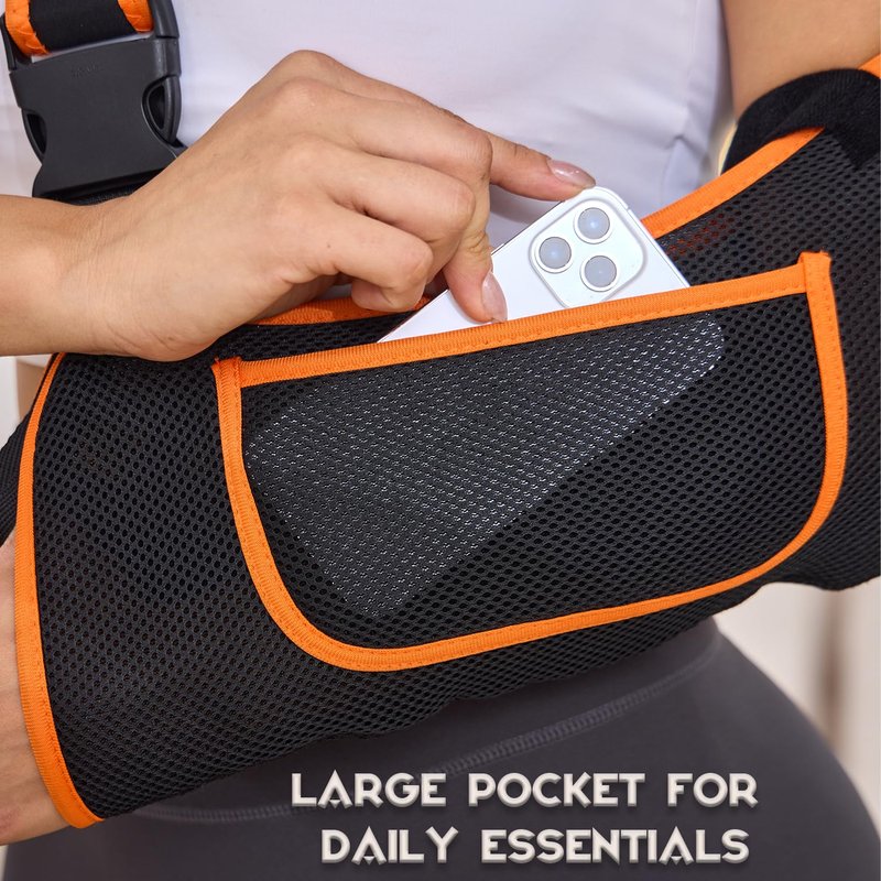 Yaoociy Arm Sling for Women&Men with Enhanced Size Adjustable Sling for Arm Support, Elbow Wrist Left Right Arm Sling with Buckle Design (M)