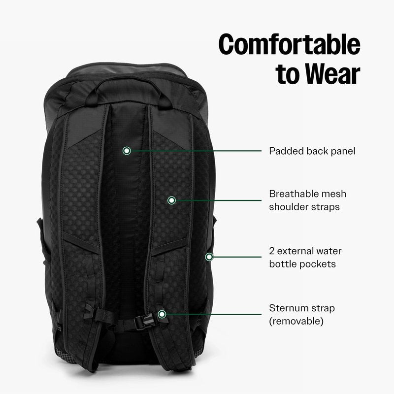Tortuga Packable Backpack - Lightweight Foldable Travel Bag for Men and Women, Personal Item Backpack with Compact Design, Durable Nylon and Reinforced Base