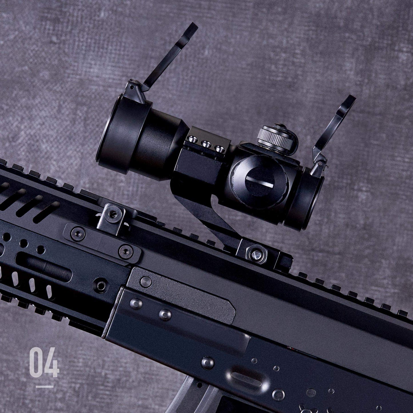 Pinty 1x30 4 MOA Red Green Dot Tactical Reflex Sight with Picatinny Cantilever Mount Black, Khaki (Black)