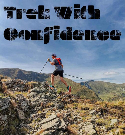 Pike Trail Trekking Poles - Lightweight Carbon Fiber Collapsible Sticks for Walking and Hiking - for Men and Women - Adjustable Height and Retractable Design - Carry Bag and Attachments Included