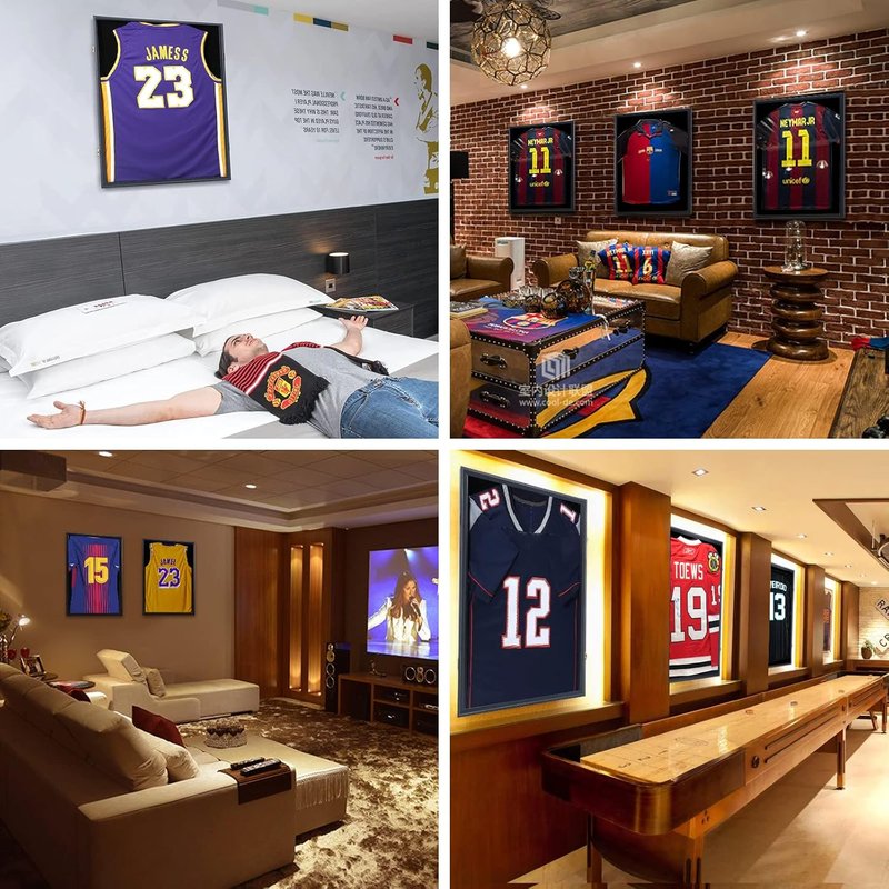 Jersey Shadow Box Display Case - 98% UV Protection, Acrylic Frame for Football & Basketball Jerseys | 1 Pack