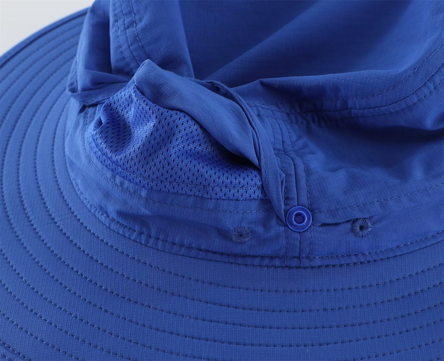 Connectyle UPF 50+ Fishing Hat for Men and Women UV Protection Boonie Hat Breathable Cowboy Hat Summer Travel Hat Royal Blue