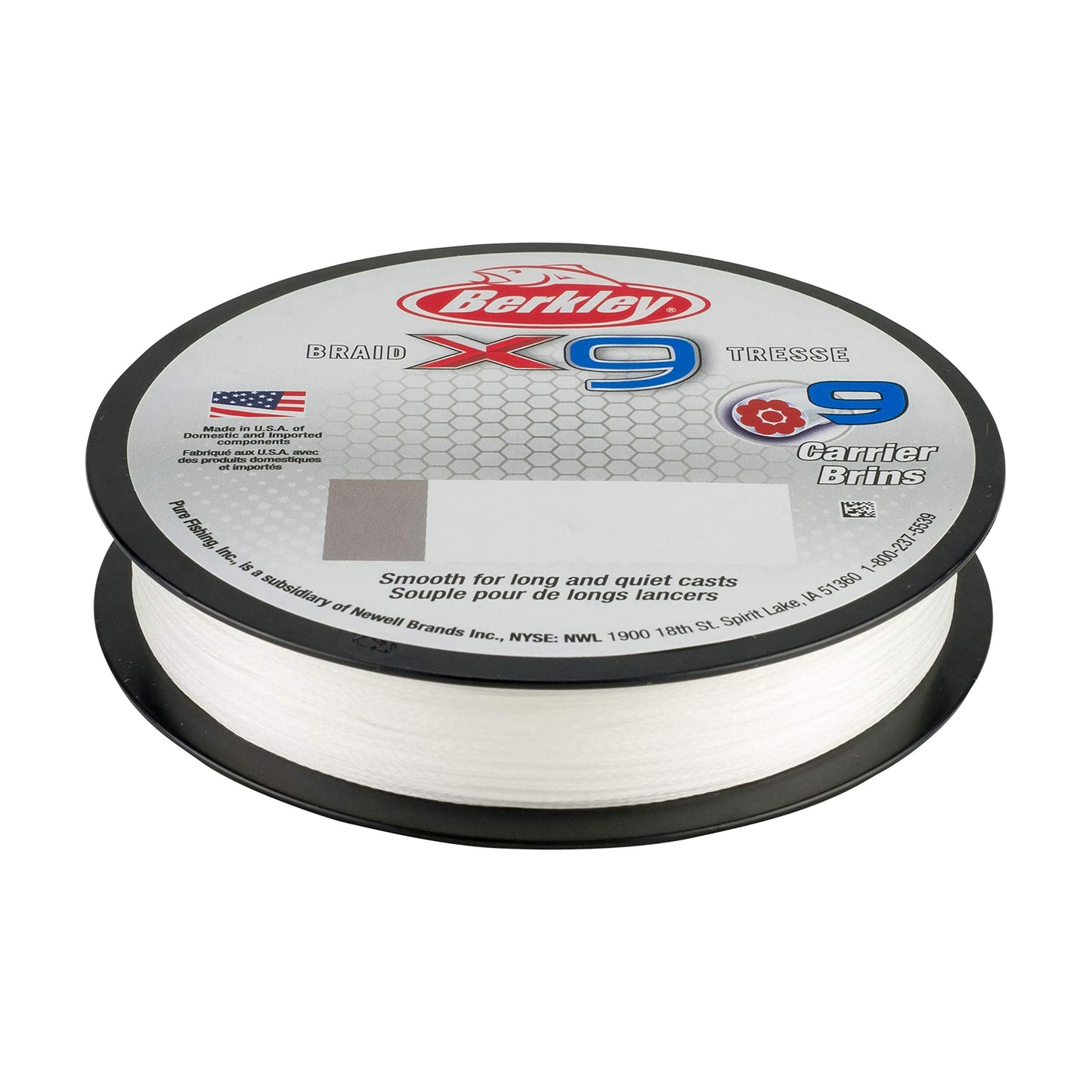Berkley Jordan Lee x9 Braid Superline, Flame Green, 30-Pound Break Strength, 328yd Fishing Line, Suitable for Freshwater and Saltwater Environments