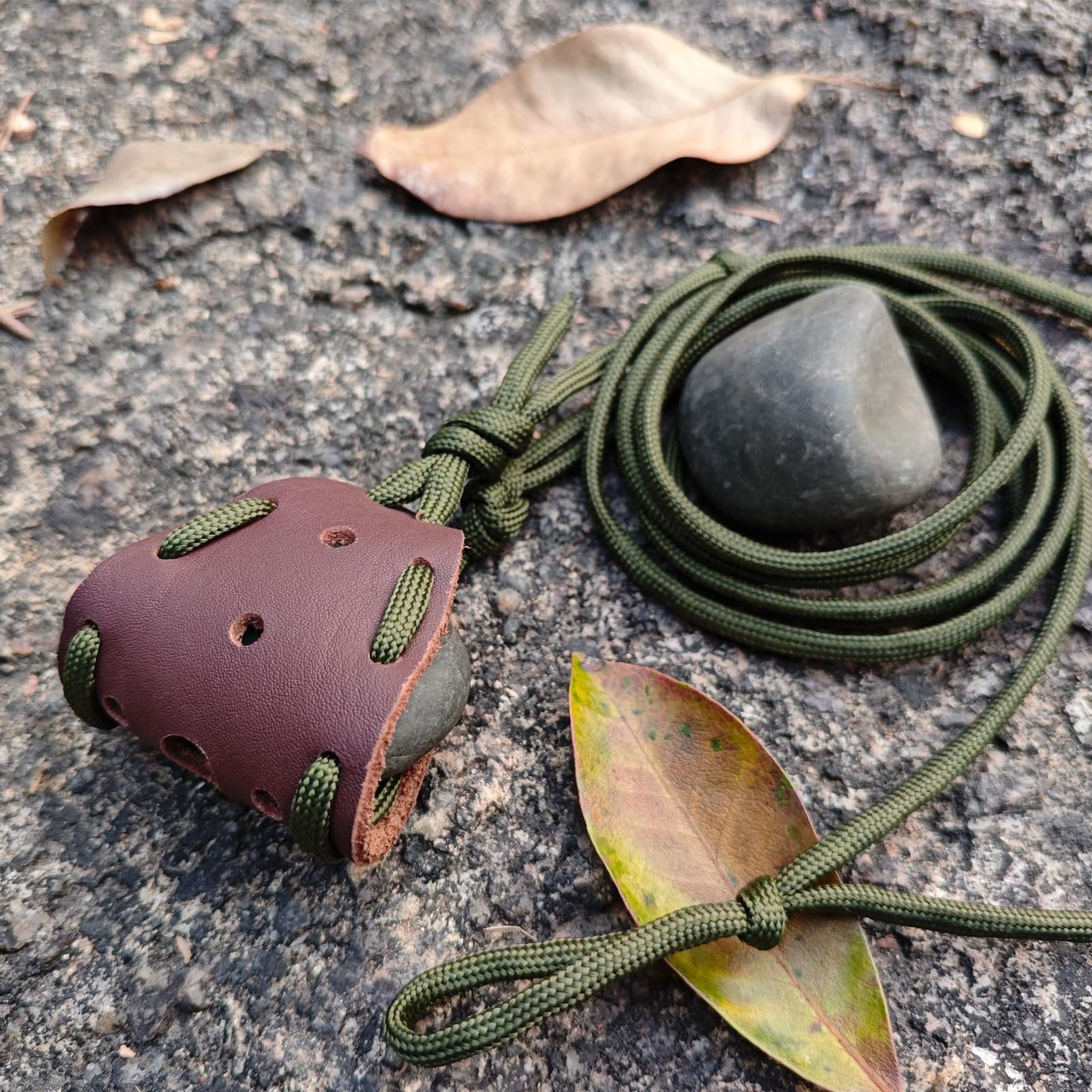 Parallel Halo Leather Shepherd Sling Handmade Paracord Shepherd Old Fashion Sling Shot