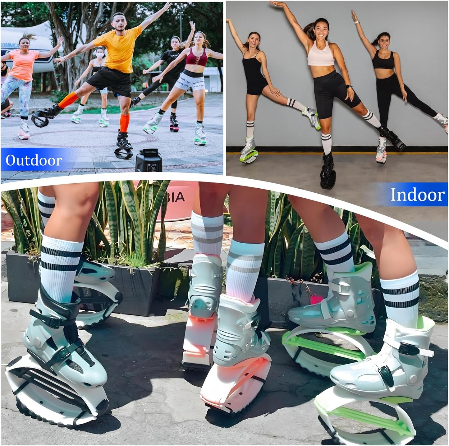 Kangaroo Jump Shoes - High Bounce Jumping Boots for Fitness & Weight Loss | Adjustable Fit, Low-Impact Design