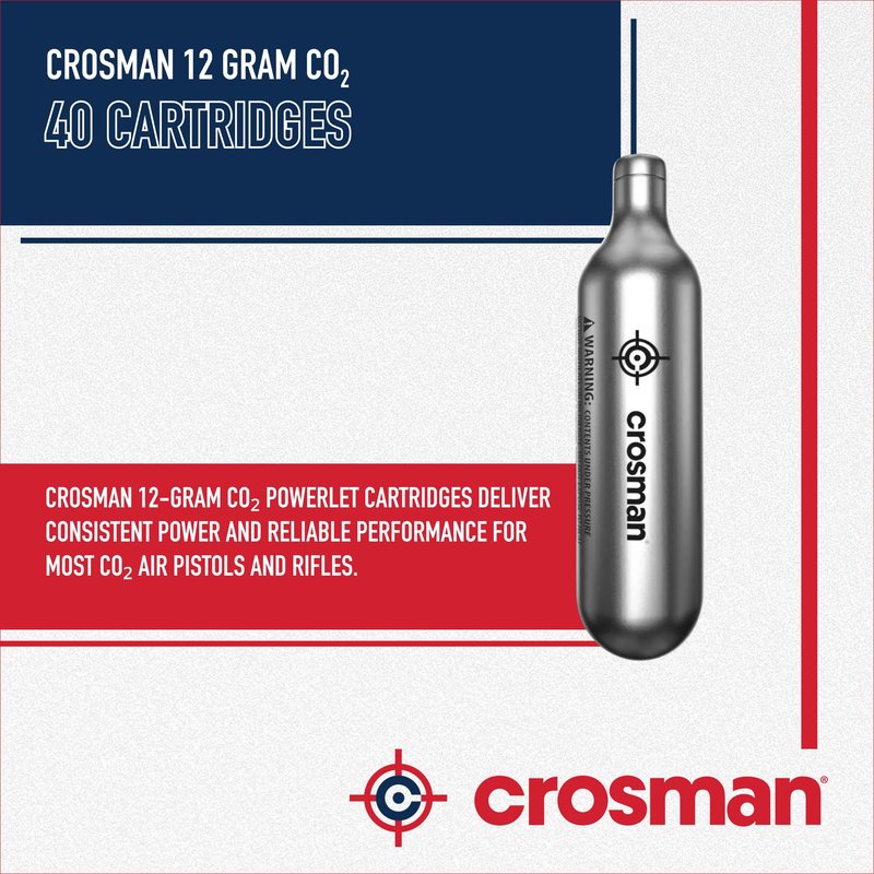 Crosman 12 Gram CO2 (40 Cartridges)