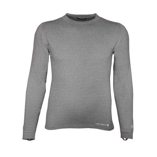 Carhartt Men's UH0155 Force® Heavyweight Base Layer Crewneck Top - 2X-Large Tall - Shadow Heather