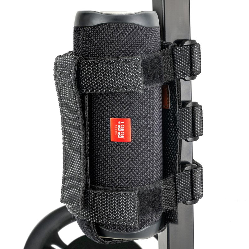 10L0L Golf Cart Speaker Mount, Adjustable Strap Bluetooth Wireless Speaker Holder for Yamaha, EZGO, Club Car Carts and Bike ATV, Anti-Slip Secure Rail Mount