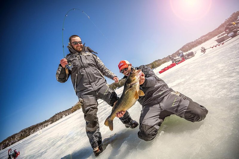 Berkley Lightning Ice Fishing Combo - Medium Light 28" Rod | Black & Grey Design