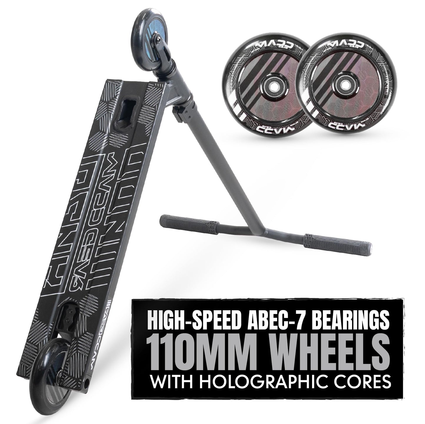 Pro Trick Stunt Scooter for Kids Ages 8-12 – Lightweight Durable 2 Wheel Freestyle Scooter for Skatepark and Street – Easy Assembly – Madd Gear MG3