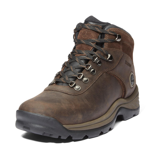 Timberland Men's Flume Mid Waterproof Hiking Boot, Dark Brown, 10.5