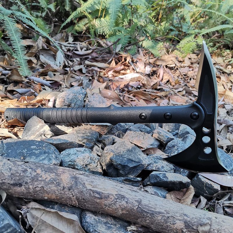 DOOM BLADE Camping Hatchet Axe with Nylon Sheath,Tomahawk Viking Forged High Carbon Steel,Portable Camping Axe for Outdoor Splitting Wood,Hunting Survival (Double-Bit Axe * 1)