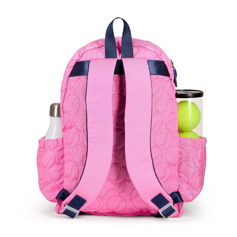 Ame & Lulu Little Love Tennis Backpack (Quilted Pink Tennis Balls)