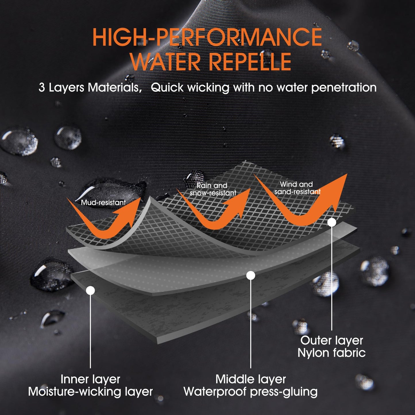 Waterproof Leg Gaiters for Men and Women Adjustable Snow Boot Gaiters for Hiking in Hunting Sand and Mud Mountain Climbing or Snowshoeing (Camo M)