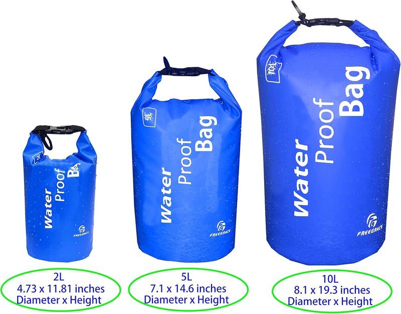 Waterproof Dry Bag - Lightweight Dry Sack with Seals | Ideal for Kayaking, Rafting, Hiking, and Camping