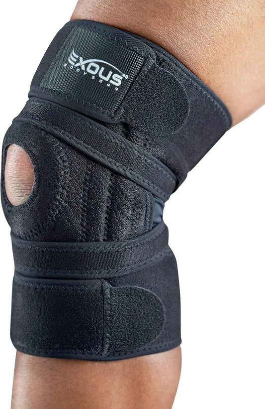 Knee Brace for Arthritis & ACL/MCL Pain - Patented 4-Way Adjustable Support | Dual Side Stabilizer for Patella Stability