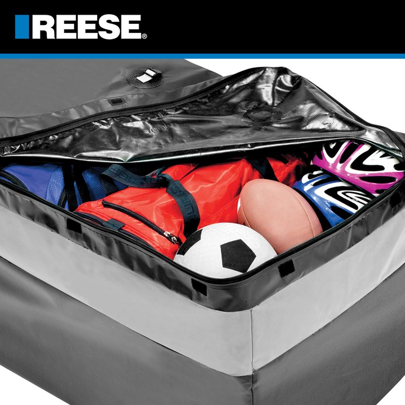 Reese Explore 63604 Amigo Hitch Mount Cargo Carrier Bag, 59 Inch x 18.5 Inch x 24 Inch, Rainproof, Fit On A Most Full-Size Hitch Mounted Cargo Carriers.