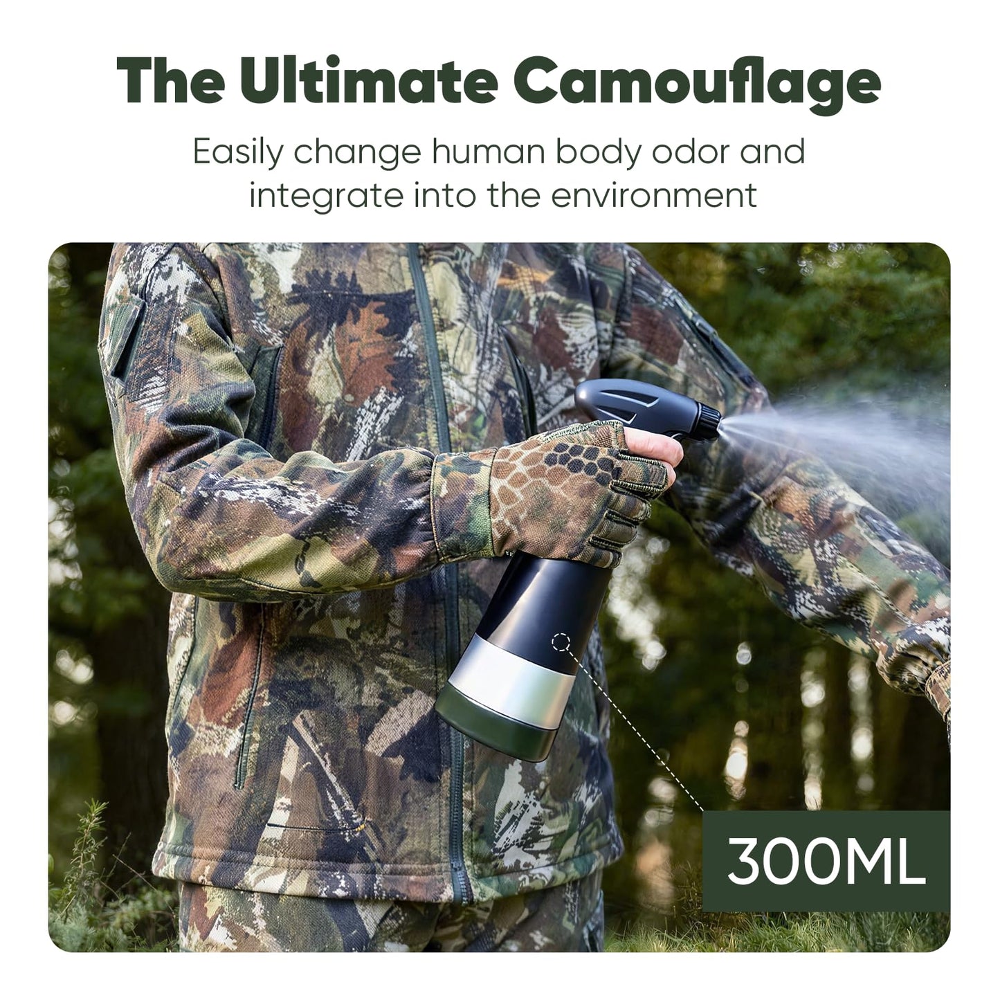 WARMOASIS Deer Hunting Attractant Spray Kit—Trapping Deer/Bear/Elk, for Hunting Dads,Spray Blender for Hunting,DIY Your Own Camouflage Cover Scent for The Field, Practical Gift for Hunters