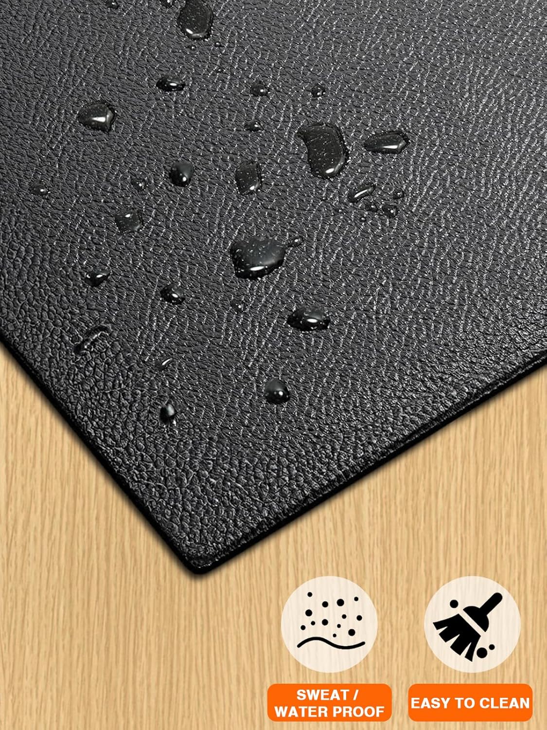 Treadmill Mat - Heavy-Duty 6mm Exercise Equipment Mat for Carpet & Hardwood Floors | 63"x30" Foldable Walking Pad Mat