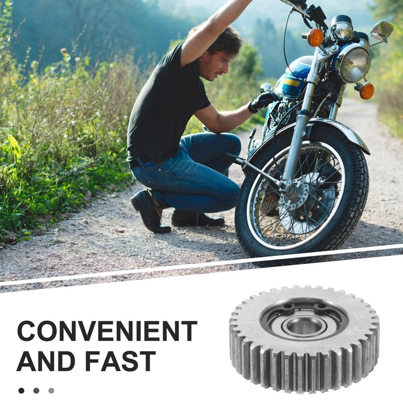 SOLUSTRE 36 Tooth Steel Motor Gear Set with Washers for Electric Bicycle Folding Scooter Replacement Compatible with Motor Durable Drive Accessory