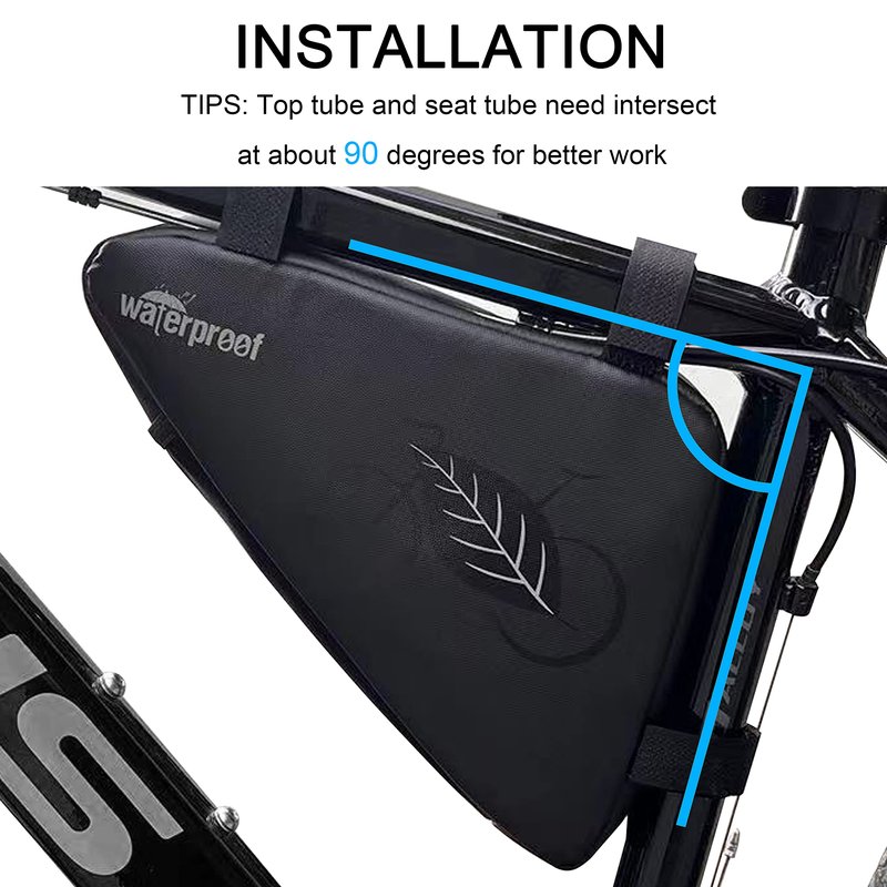 NDakter Bike Bag:Bike Frame Bag & Bicycle Repair Kit, 2L Waterproof Storage Pouch with 16-in-1 Multi-tool, Portable Bike Tool Set for Flat Tire Repair, Cycling Accessories for Mountain Road Bike, MTB