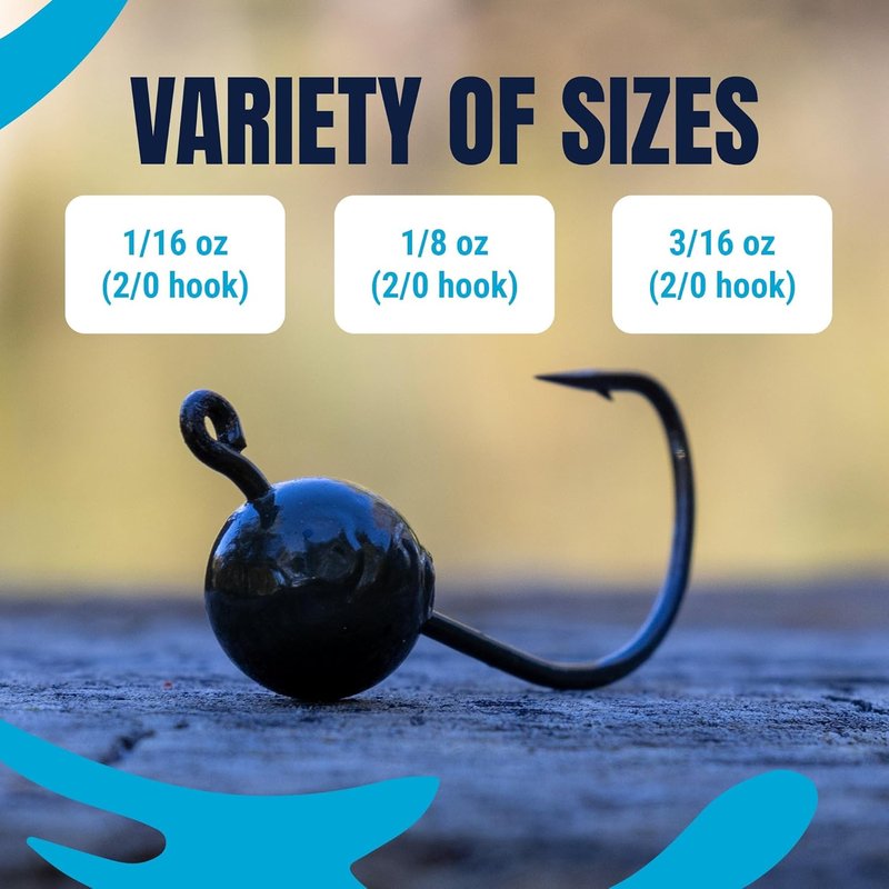 Wacky Jig Heads for Bass Fishing - Durable Sharp Hook Design | 10-Pack
