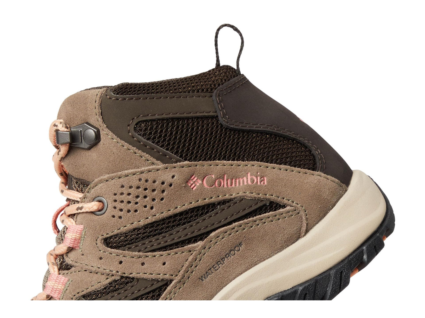 Columbia Womens Crestwood Mid Waterproof, Cordovan/Mud, 9