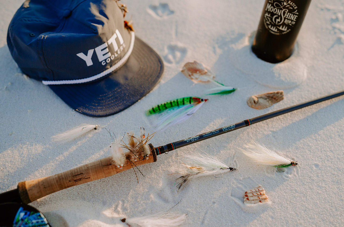 Moonshine Rod Company Fly Fishing Rod with Carrying Case and Extra Rod Tip