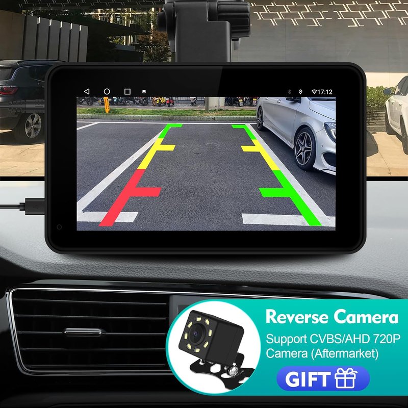 HD Portable Wireless CarPlay Touch Screen - 7-Inch Car Stereo with Bluetooth, GPS & Backup Camera | Universal Fit