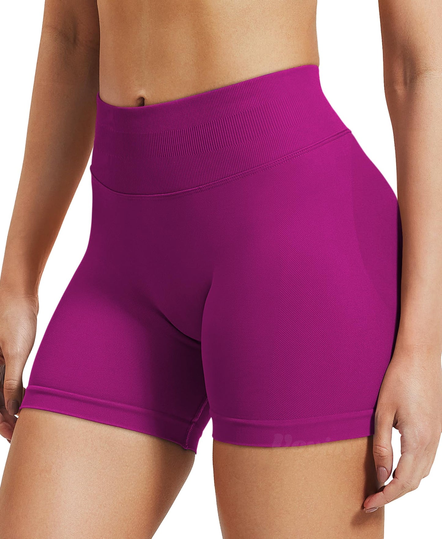 VOYJOY Women Workout Impact Shorts 2.5"/ 3.6"/ 4.5"/ 6" Scrunch Butt Lifting Gym Seamless Booty Biker Shorts