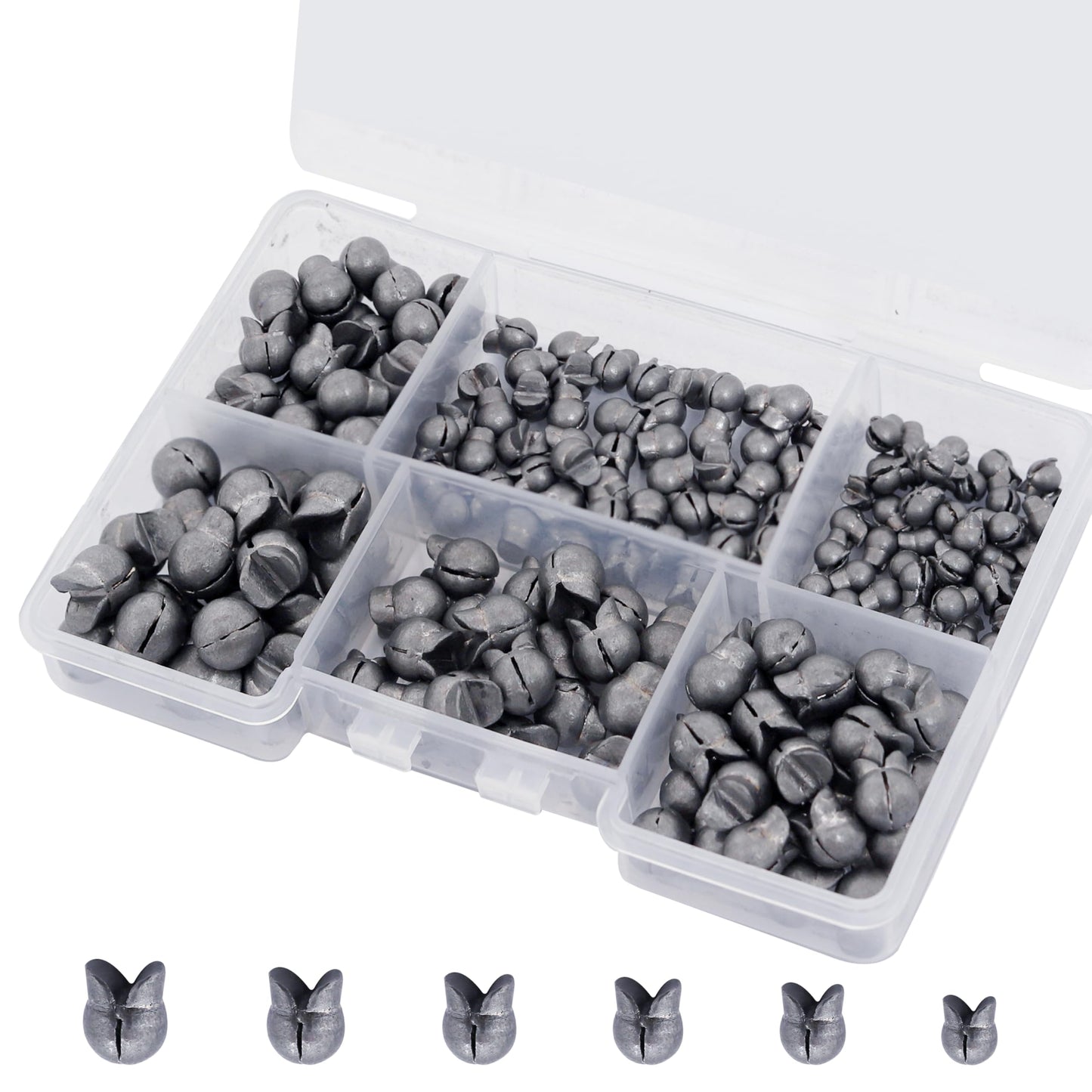 Fishing Weights Fishing Sinker, Saltwater Fishing Weights Sinkers for Saltwater Surf Fishing Gear Tackle Duckbill 200pcs