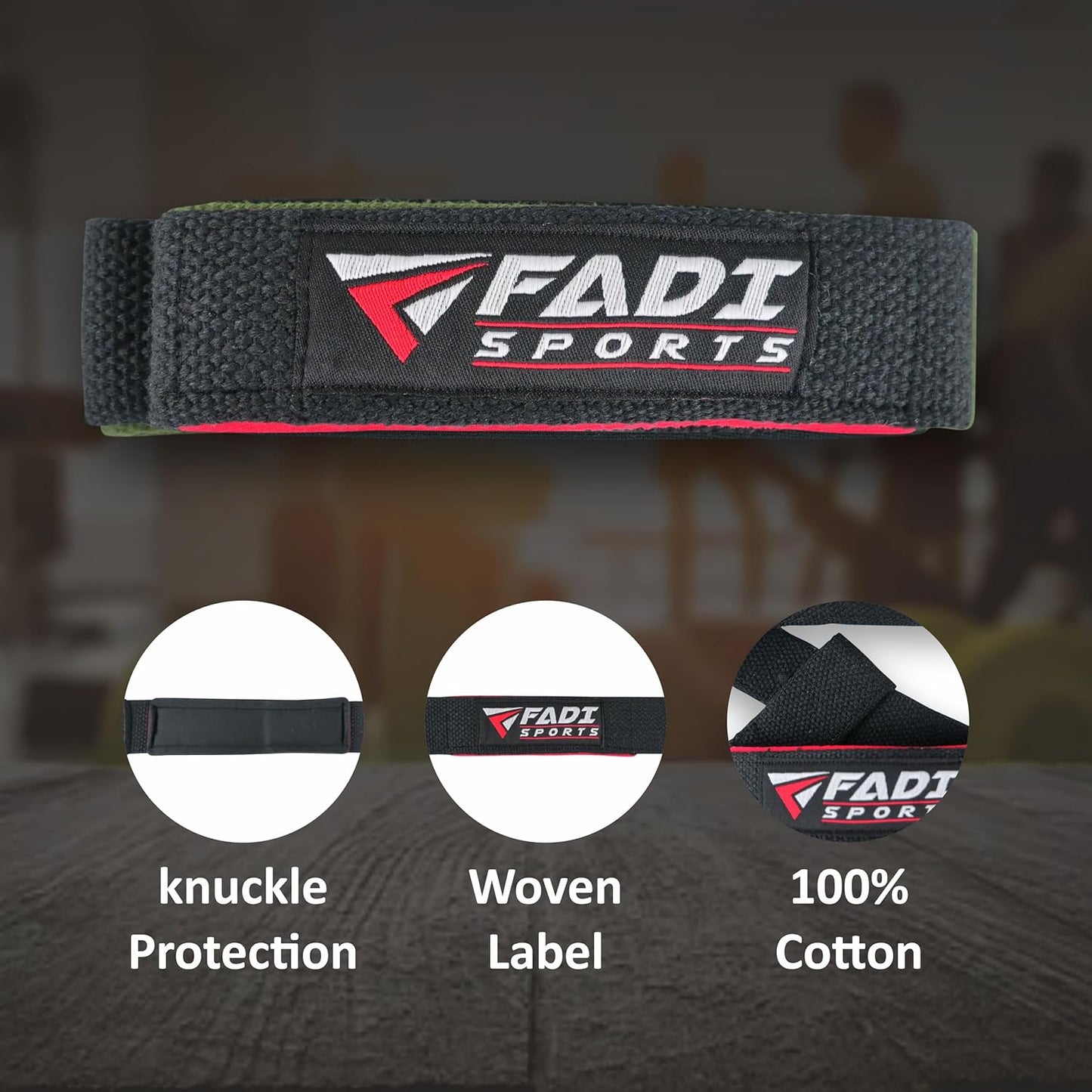 Lifting Wrist Straps - 24 Inch Cotton with 5mm Padded Neoprene for Weightlifting & Deadlifts | Grip Support for Men & Women