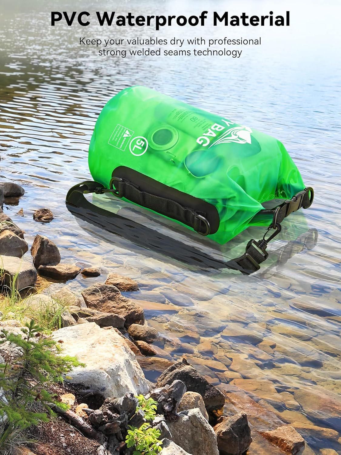 HEETA Waterproof Dry Bag - Lightweight Roll Top Storage for Travel, Swimming & Kayaking | 5L/10L/20L/30L/40L Sizes