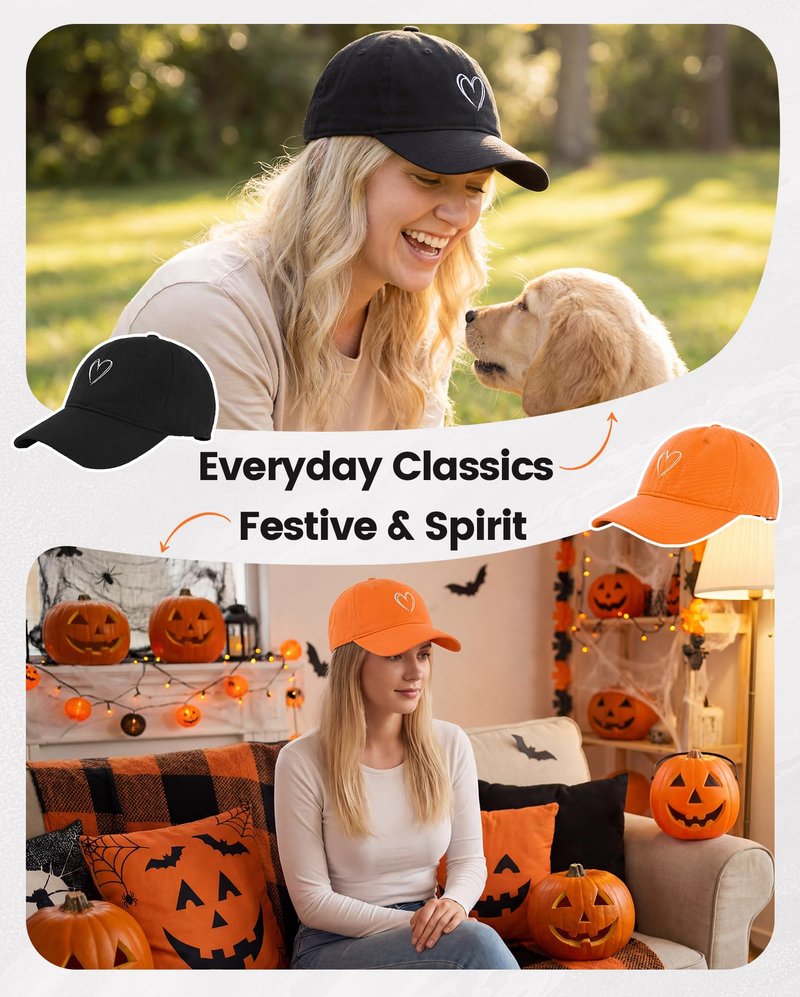 Black Baseball Cap Cute Baseball Caps for Women Men Trendy Trucker Heart Hat Ideal for Workout Golf Running