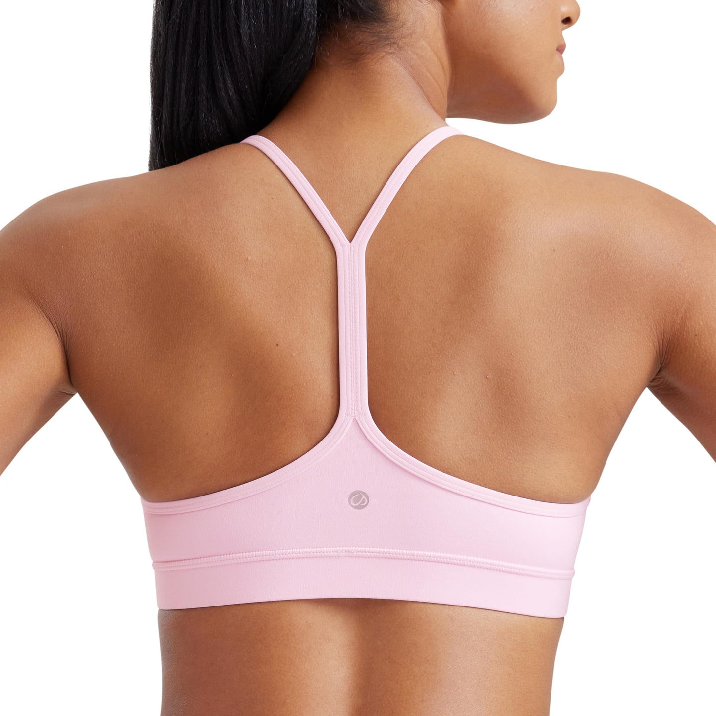 CRZ YOGA Butterluxe Y Back Sports Bras Pink Peony Small