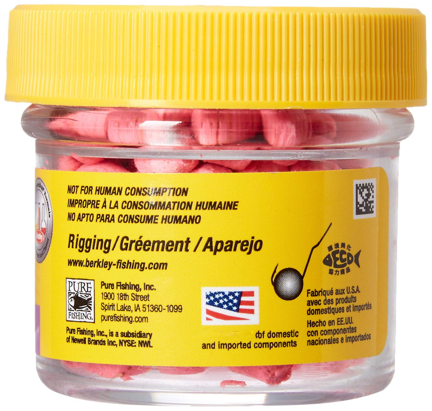 Berkley CNP PowerBait Biodegradable Crappie Nibbles, Pink, 0.9-Ounce