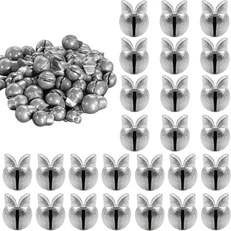 Split Shot Fishing Weights - 100Pcs Removable Lead Sinkers for Freshwater & Saltwater | Open Mouth Design