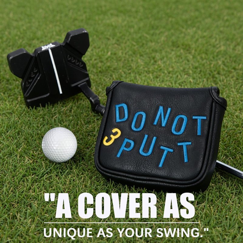 Golf Mallet Putter Cover Golf Putter Headcover with Strong Magnetic Closure Do Not 3PUTT Golf Putter Cover for DF3 Putter & OZ1 MEZZ 1 MEZZ1 MAX Putter (DO NOT 3 PUTT(Black))