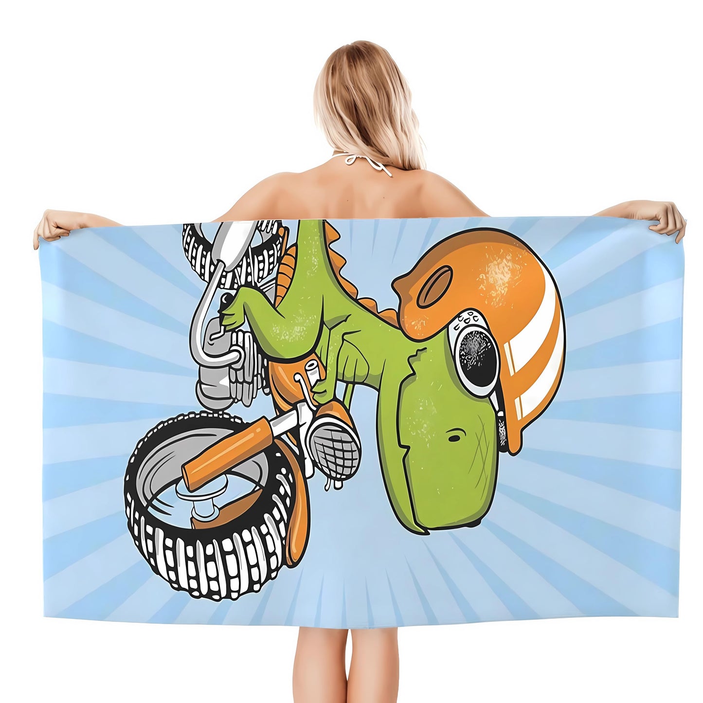 LMKLOP Cute Dinosaur Beach Towel for Kids/Boys/Toddler/Baby, Personalized Microfiber Beach Towels Bulk, Quick Dry Beach Towel for Pool, Lightweight Bath Towels Oversized Clearance 30"x 60"