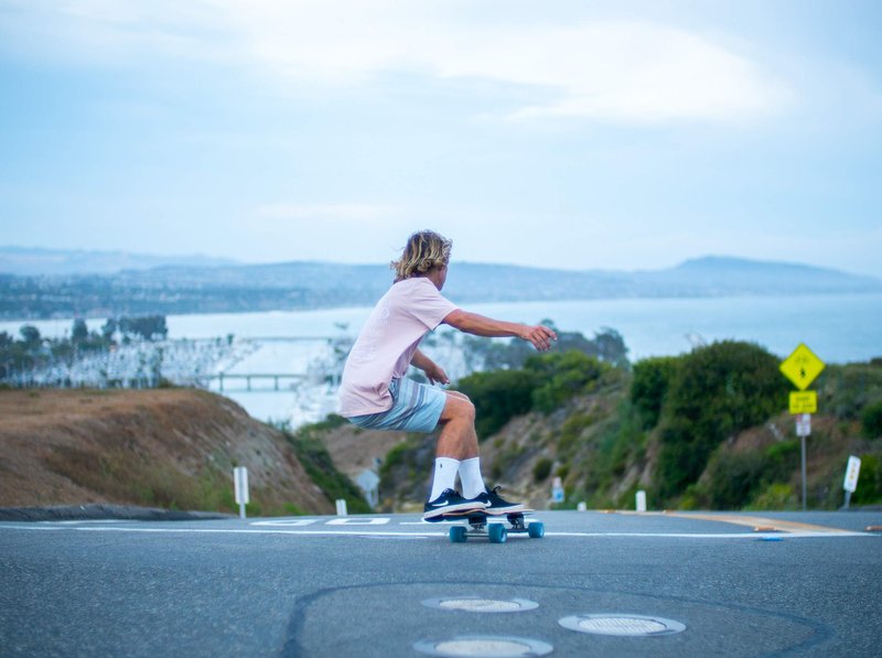 Flow Surf Skates Cruiser - 29"x10" 7-Ply North American Maple Deck, Carving Truck, Fully Assembled, Supports up to 275 lbs for Surf-Like Carving