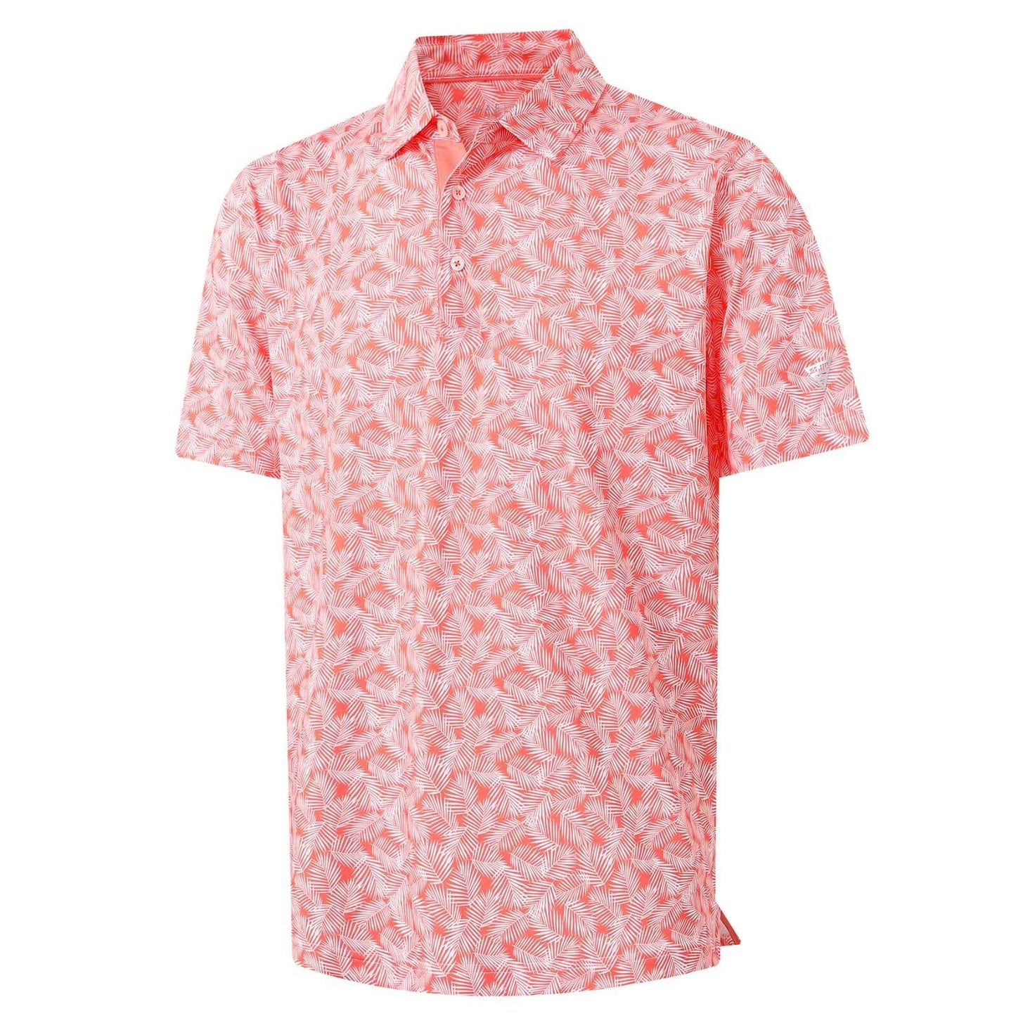 M MAELREG Mens Golf Shirt Short Sleeve Dry Fit Print Moisture Wicking Performance Patterns Collared Polo Shirt