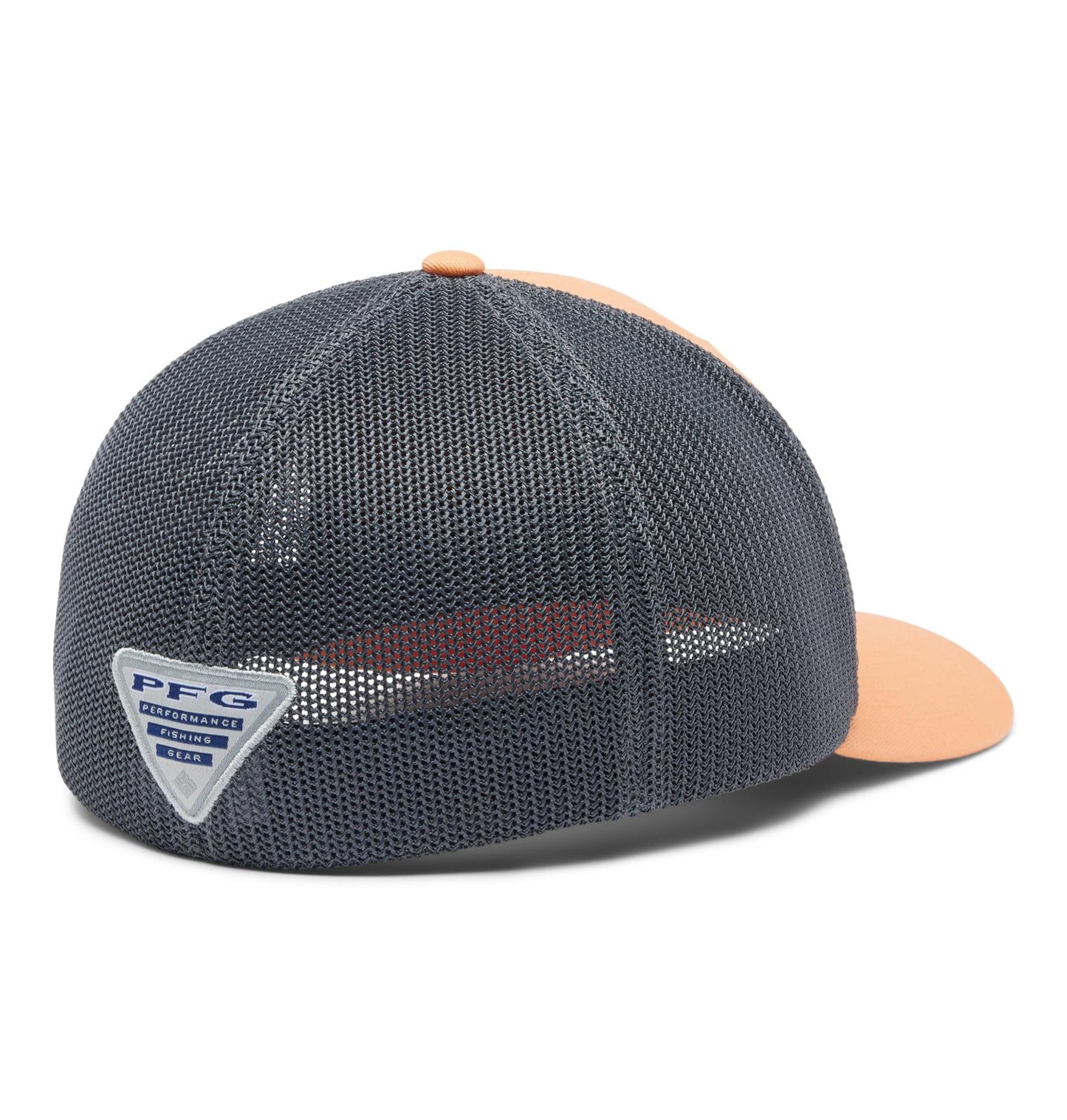 Columbia Unisex PFG Logo Mesh Ball Cap - High Crown, Bright Nectar, Large/X-Large