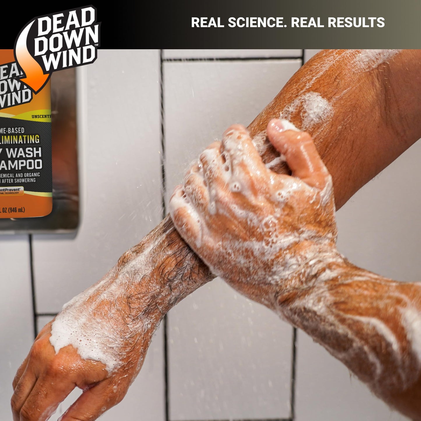 DEAD DOWN WIND Body & Hair Soap Pump Top | 32 oz Bottle | 2 Pack (64 oz.) | Unscented | Sensitive Skin Body Wash & Body Soap, Hunting Accessories