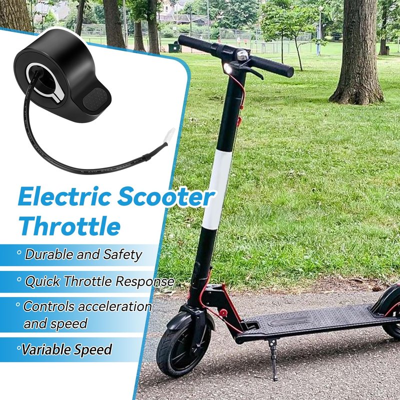EOPOAYI Electric Scooter Thumb Throttle Accelerator & Charging Port Replacement for Gotrax GXL V2 E-Scooter GOTRAX Apex XL XR Ultra Rival Elite Accessories Parts with Hardware